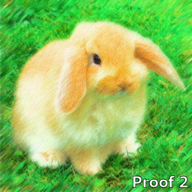 Custom comissioned bunny portrait